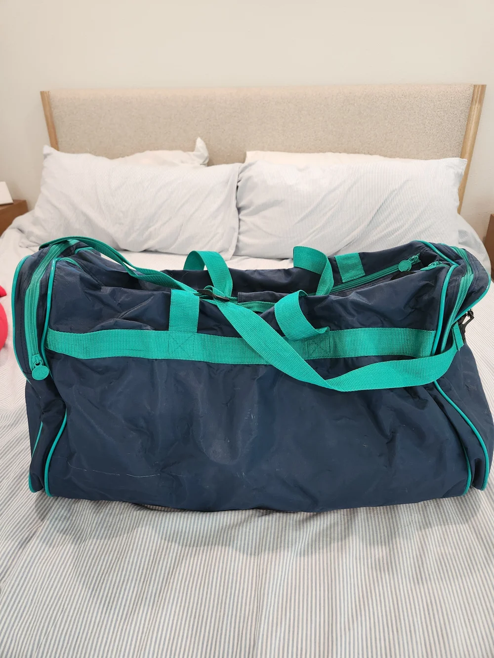Vintage 80s Honda Motor Sports x Giorgio Beverly Hills Collab Duffle Gear Bag